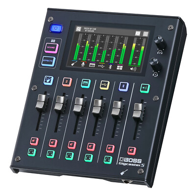 Boss GCS-5 Gigcaster Audio Interface Streaming Mixer Mischpult