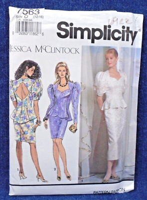 simplicity peplum dress pattern How to make a peplum top out of any dress pattern! Two ways... / Create /  Enjoy