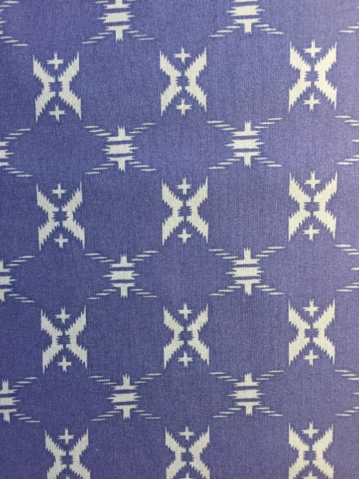 Patchworkstoff Baumwolle Free Spirit Katagami Parson Gray Pacific Blau Fabric - Bild 2 von 3