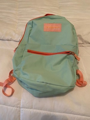 NEW Trailmaker Classic 17 Inch Backpack Green and Pink, Brand New without tags