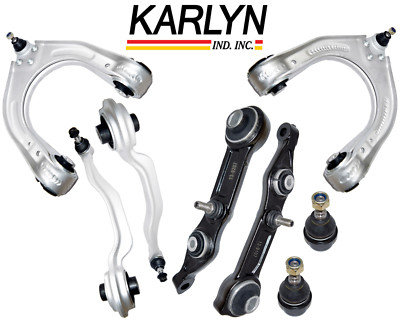 Front Lower Upper Control Arm Ball Joint Kit 8pcs OEM Spec for Mercedes CLS E