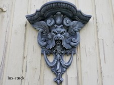 Gargoyle Steinfigur Wandkonsole  Betonguss oder Gips Deko Figur Garten Relief