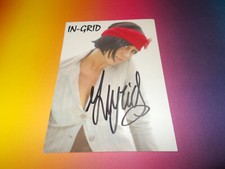 IN-GRID singer Italy signed autograph autograph on autograph card
