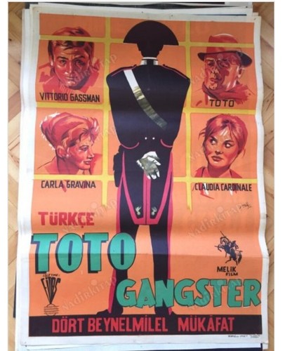Soliti Ignoti CARDINALE Toto 1958  Turkish Movie Poster Original 68 x 97 cms 