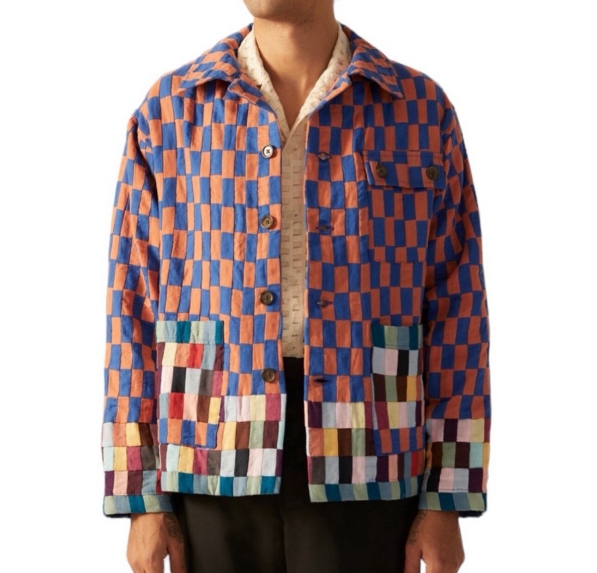 ボーディBODE FARM SOUVENIR JACKET S/M Bode Farm Souvenir Jacket - Black Multi | Editorialist
