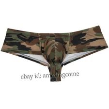 Men Posing Bikini Boxers Underwear Bulge Trunks Intense Power Micro Hip Briefs