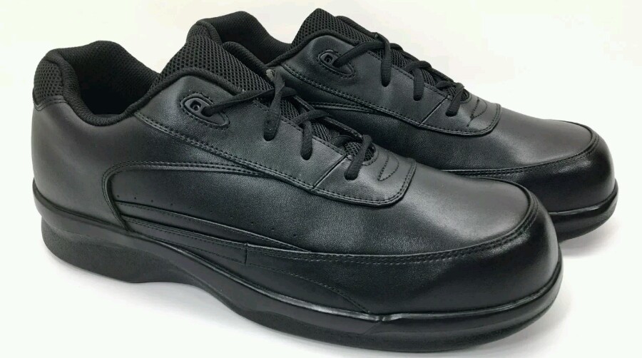 APEX Ambulator Black Comfort Diabetic Orthopedic Comfort Lace Up