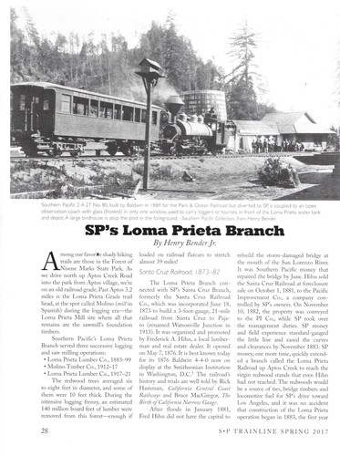 SP Trainline 131 2017 Old South Line Loma Prieta Branch Whittier Branch Hachita - Picture 6 of 7