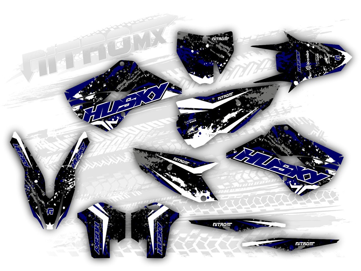 Kit Autocollants Graphiques Pour Husqvarna TC/FC 125-450 2014-2015 - Marque NitroMX
