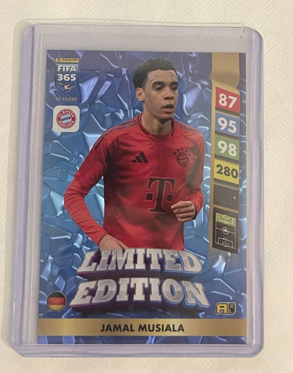 jamal musiala limited edition card FIFA 365 2025 Adrenalyn XL Jamal Musiala Limited Edition