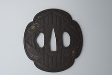 昭和レトロ 日本の伝統的な鍔◼️11個 額入り古美術骨董