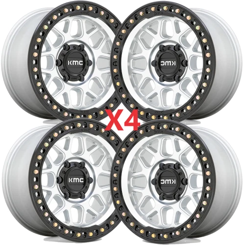 KMC GRS WHITE RIMS TIRES 2757017 KM549 FITS TOYOTA TACOMA 4RUNNER FREE SHIPPING Foto 2 de 4