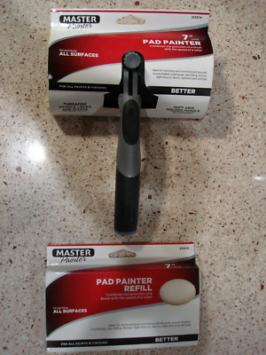 NEW Master Painter Better, 7'', Pad Painter, Flocked Pad W/1 Refill