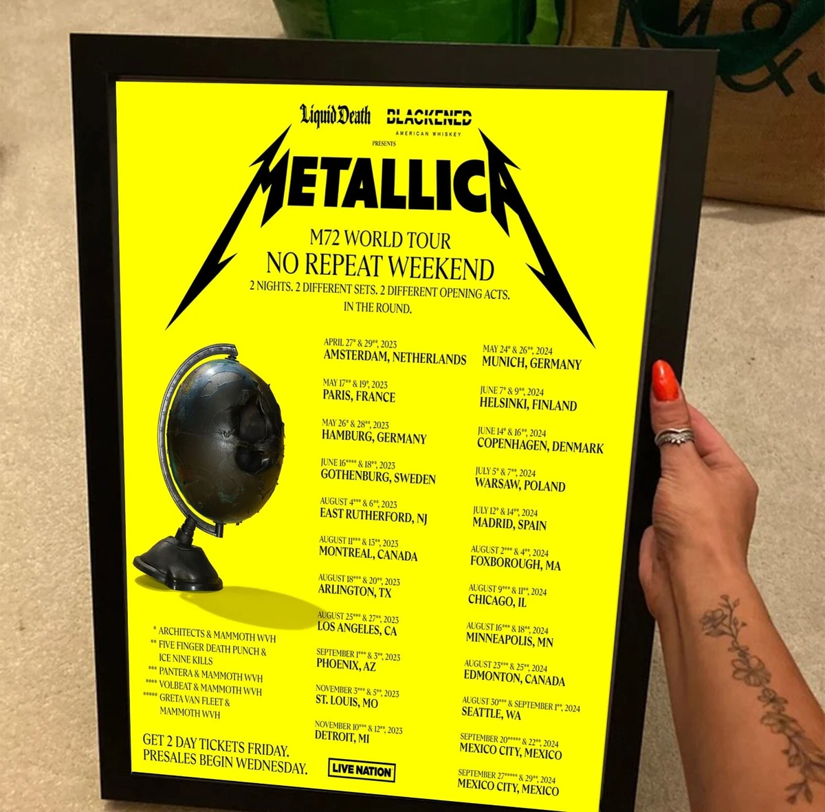 Metallica South America Tour 2024 Thea Abigale