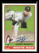 2025 Topps Heritage - #ROA-JI JAIRO IRIARTE RC Real One Auto Autograph