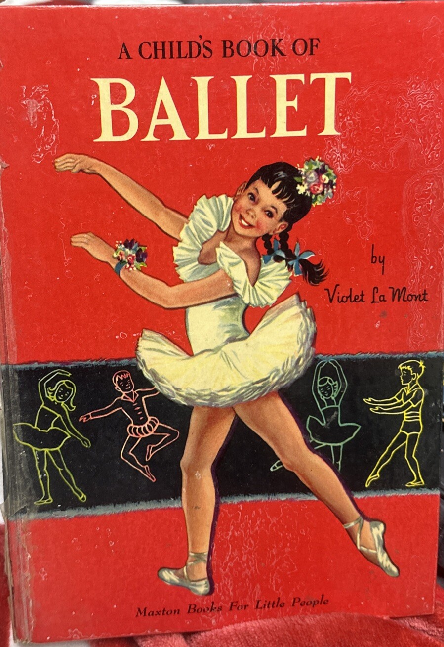 A Child's Book of Ballet: A Shape Book by Violet La Mont English Hard Cover 1953