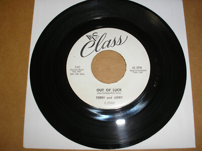 Terry And Jerry - Out Of Luck b/w What Is Love 7'' Class original WLP R&B