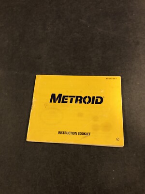 metroid yellow label nes Manual Only