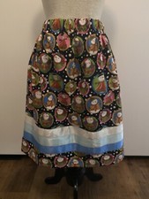 Native American Style Ribbon Skirt Christmas snowmen W 24 to 34" L 22"