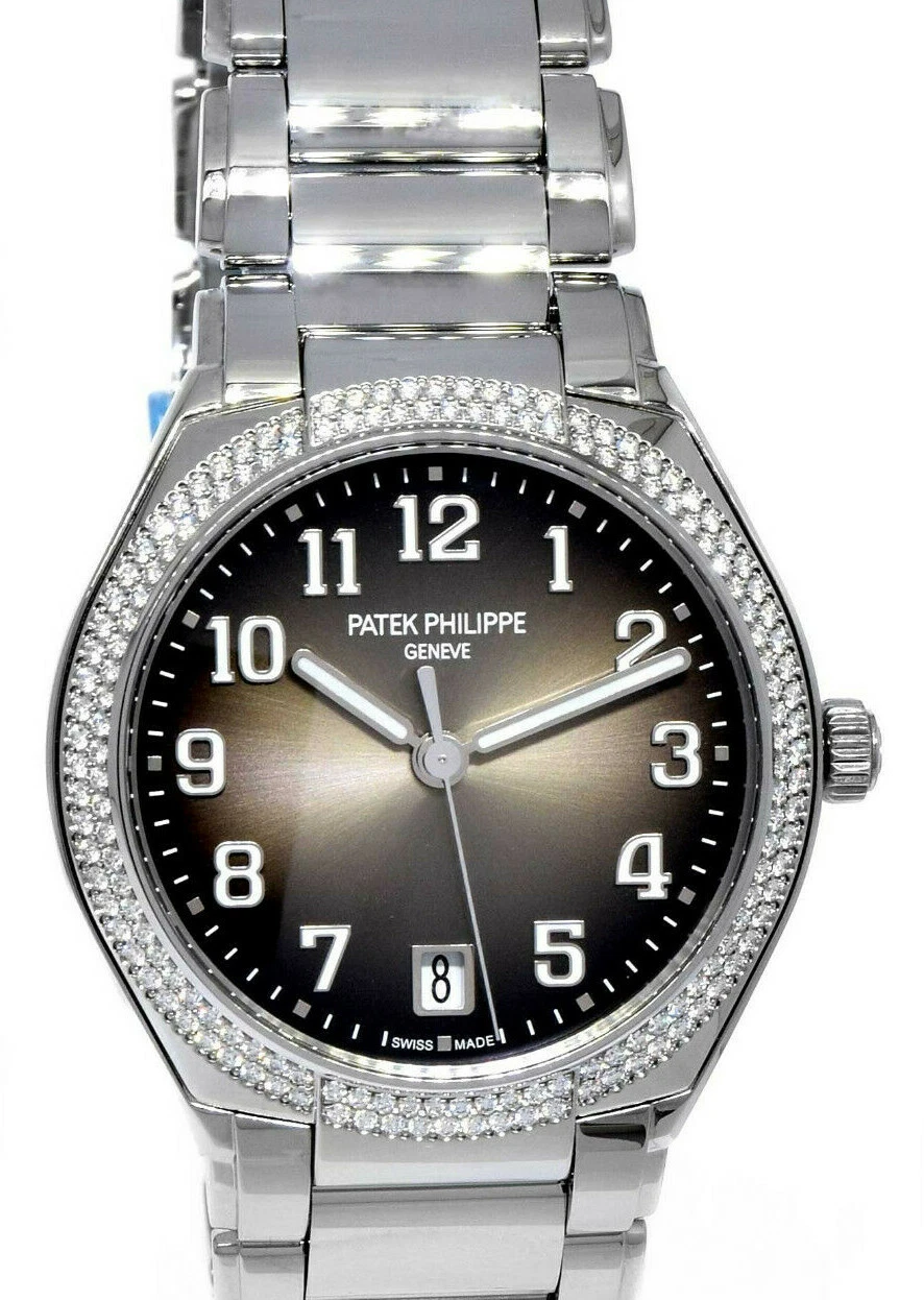 Patek Philippe — Patek Philippe Twenty~4 Steel Gray Dial Diamond Ladies Auto B/P 7300/1200A-010