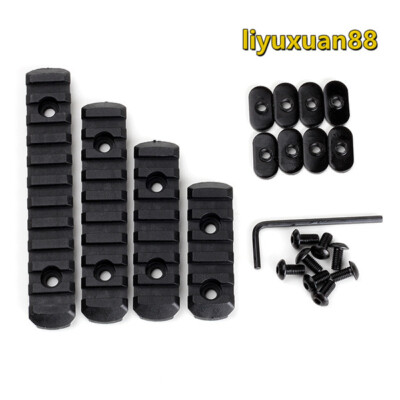 4pcs/ Set Nylon M-lok Rail Section for M-lok Picatinny Rail M-LOCK Hunting