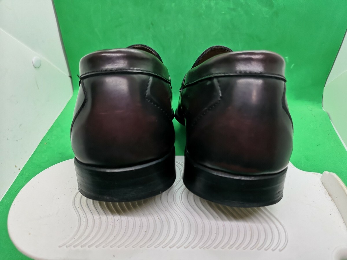 Allen Edmonds STOWE Brown Pinched Leather Tassel Loafers sz  display picture 1