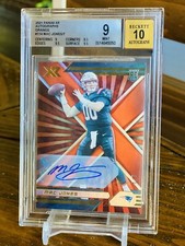 2021 Max Jones XR RC Auto /7 BGS 9 10 Auto POP 1 Orange Parallel Signature 🔥