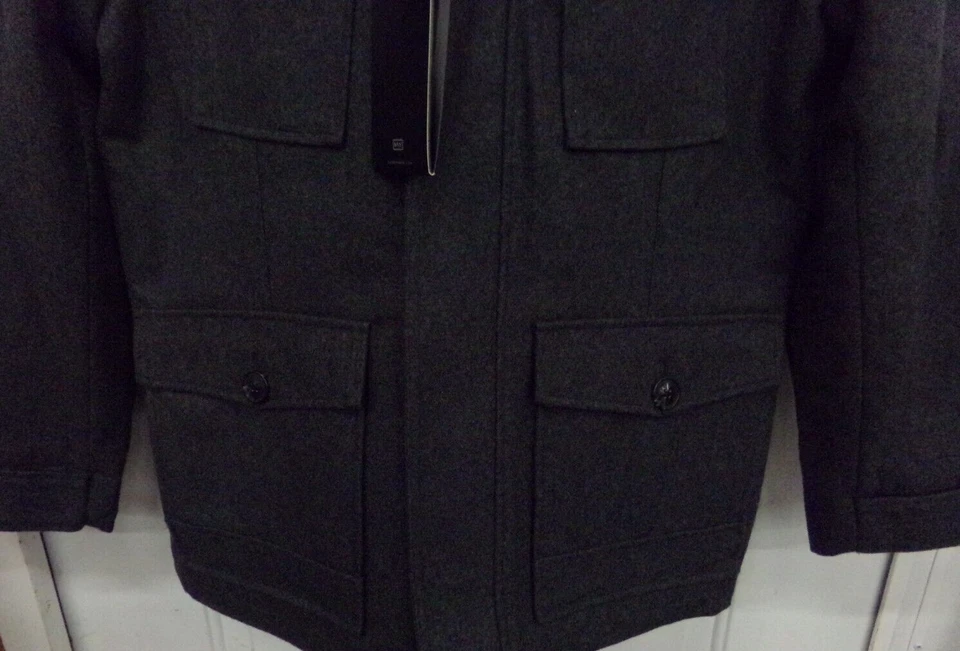Andrew Marc New York Luxurious GRAY Wool Blend Men's Coat Size Large NWT - Image 3 of 4