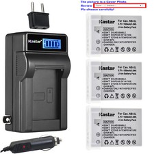 Kastar Battery LCD AC Charger for Canon NB-5L NB-5LH Digital IXUS 900 Ti 900Ti