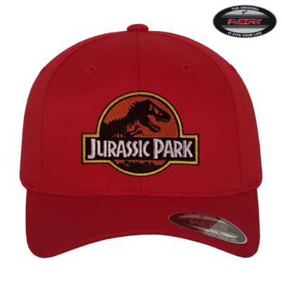 Officially Licensed Jurassic Park Patch Flexfit Baseball Cap