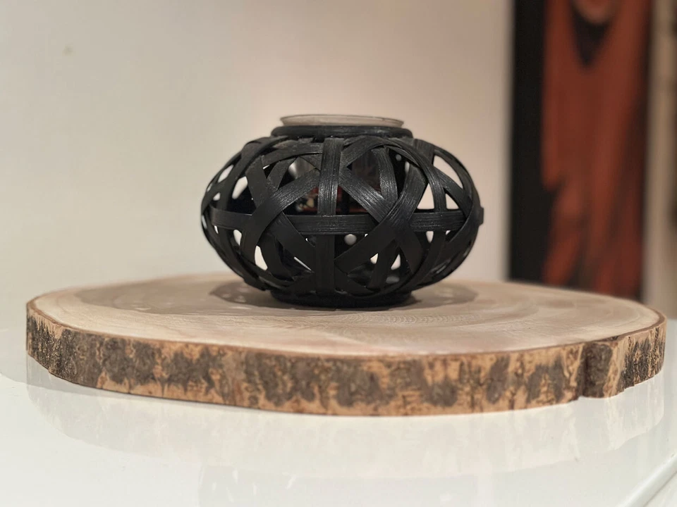 XL Holz-Scheibe Rindenbrett Astscheibe Rund Oval 30cm Rindenscheibe Baumscheibe - Bild 3 von 4