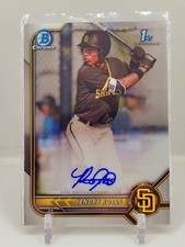 2022 Bowman Chrome 1st Yendry Rojas Base Auto Padres HOT RC ROOKIE Autograph C1 