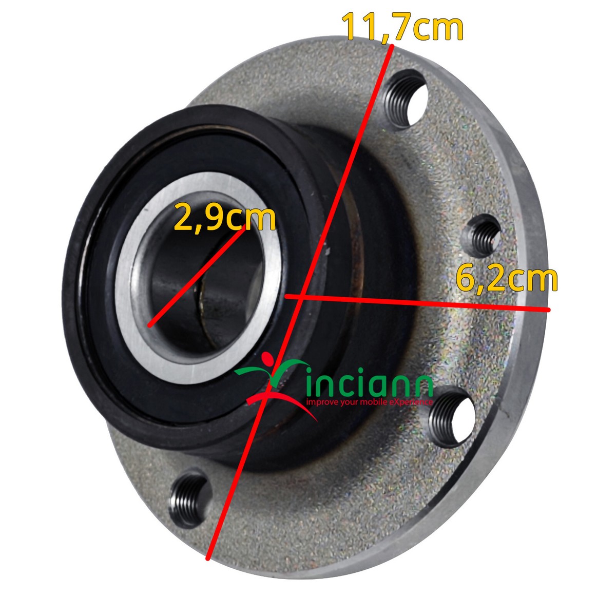 Mozzi Ruote Kit Cuscinetti Ruota Posteriore Per Fiat 500, Punto - Foto 5