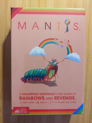 Mantis Card Game-Exploding Kittens Party Game-Cutthroat Rainbows Revenge Age 7+