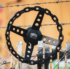11 Matte Black Chain Steering Wheel 4 Spoke Lowrider Style