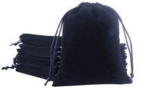 10 Pcs 6.8x9.2 Inch Large Velvet Gift Bags with Drawstring Jewelry Pouches