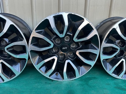 2010-2015 Ford F150 Raptor 17x8.5 Wheels Rims Original OEM Black Center Caps 4x - Picture 3 of 16