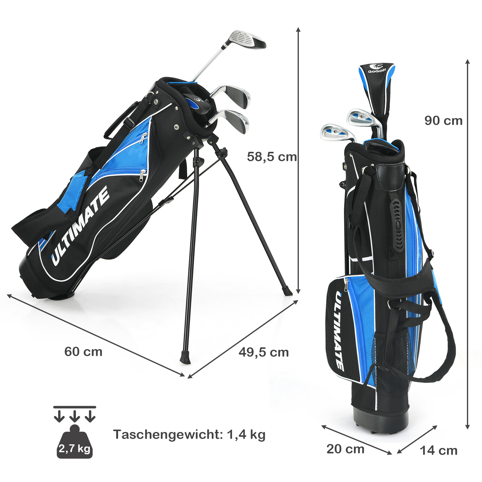 GOPLUS Kinder Golfschläger Set - Komplettset Für Junge Golfer