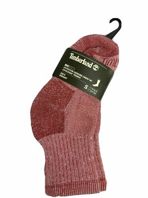 Timberland Cool Max Outdoor Leisure Crew Red 2 Pair Kid s Socks TK228-695