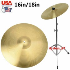US Pro Golden Copper 16" /18" Thin Crash Cymbal for Drum Percussion Instrument