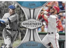 2019 Topps Series 1 Baseball Greatness Returns Ty Cobb/Bryce Harper