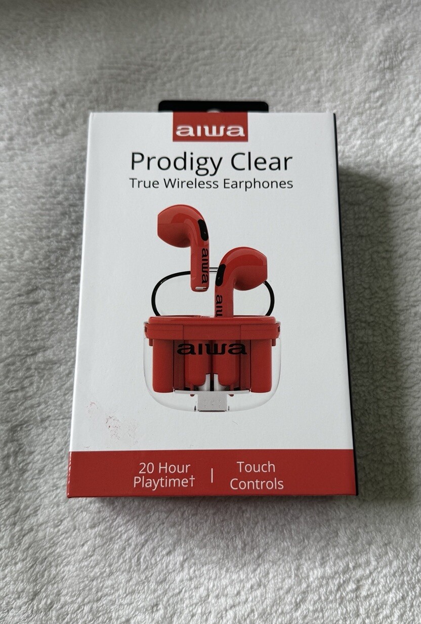 AIWA PRODIGY CLEAR TRUE WIRELESS EARPHONES, 20 Hrs Play, Touch Control Bluetooth