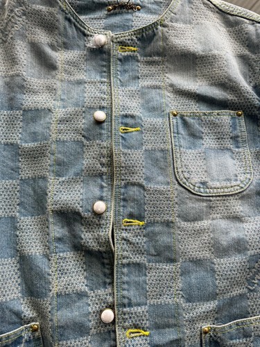 Louis Vuitton 24SS Cotton Denim Jacket 48 Mens Blue RM241 1AFHU6 Chic Jacket.