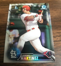JEREMY MARTINEZ 2016 BOWMAN CHROME DRAFT BDC24 CARDINALS (FIRST ROOKIE REFRCTOR)
