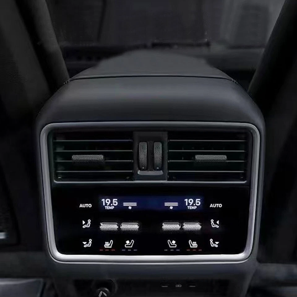 Pantalla LCD Panel de control de aire acondicionado trasero compatible con Porsche Cayenne 2024 Foto 3 de 4