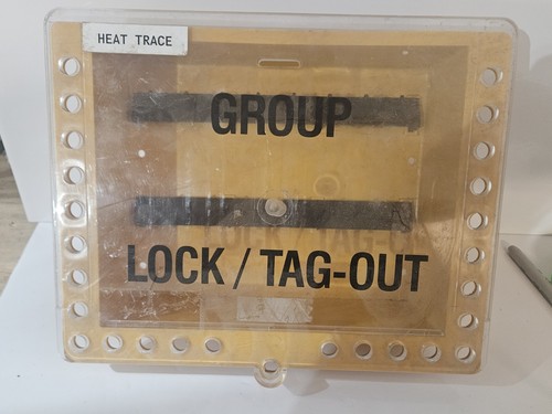 Group Lock Out Tag Out Box For 16 Locks / Workers Used Loto Safety Electrical 