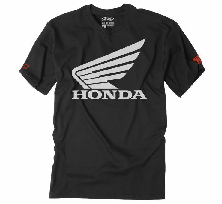Factory Effex Youth Honda Big Wing Tee S Black 21-83320 | eBay