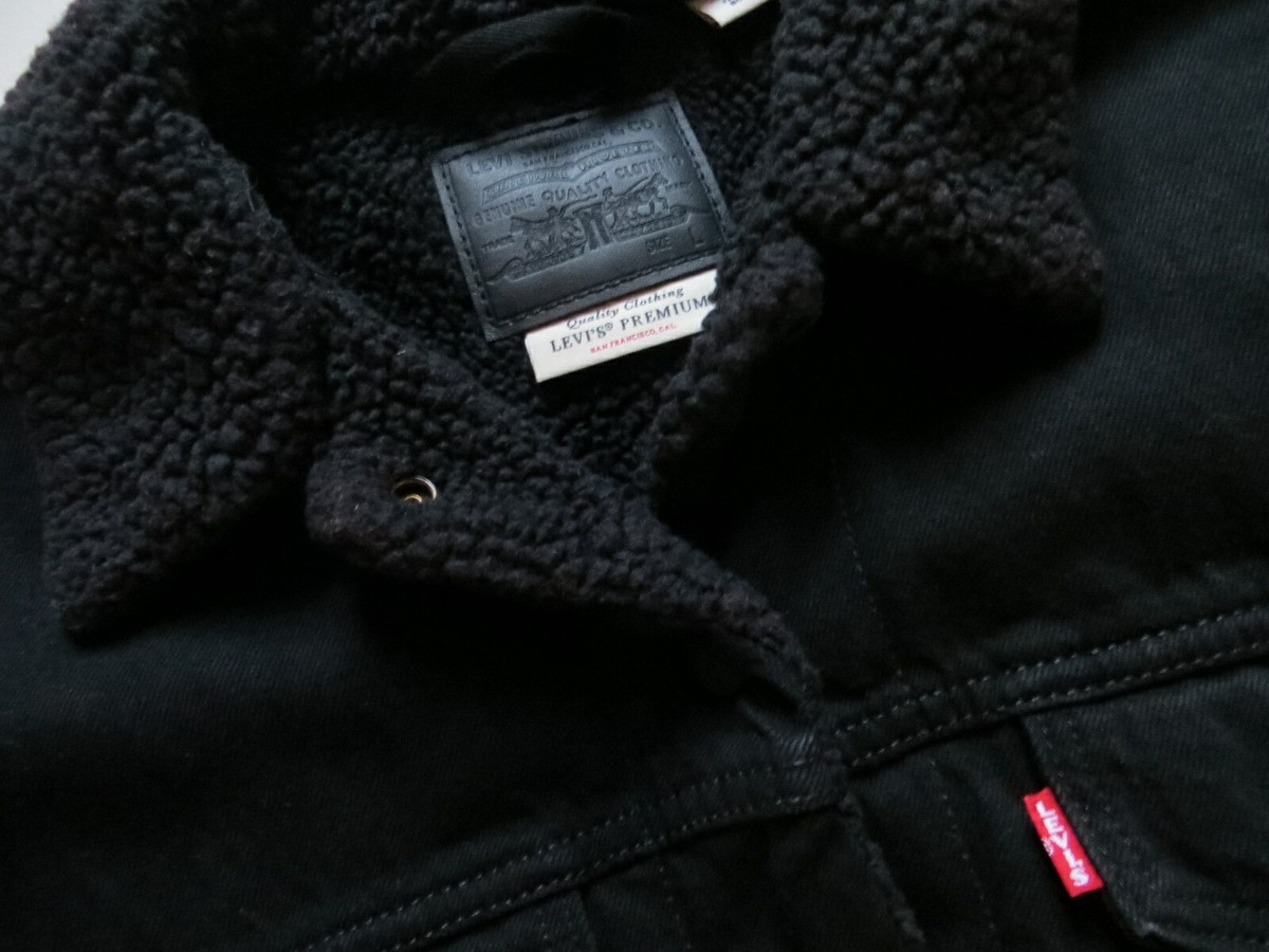 Sherpa Lined Levis Jeansjacke Sherpa Original Sherpa Black Sherpa