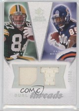 2008 SP Rookie Threads Dual DT Pattern 9/50 Jordy Nelson Earl Bennett #DT-NB 0af