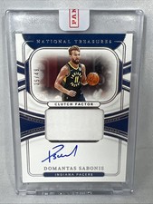 2021-22 Panini National Treasures - Clutch Factor Signatures #CF-10 Domantas...